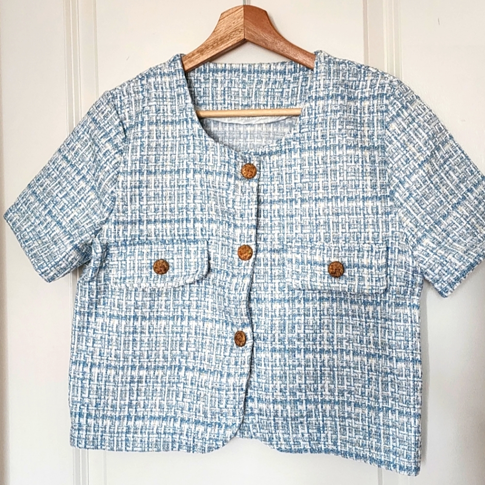 Soft Tweed Top